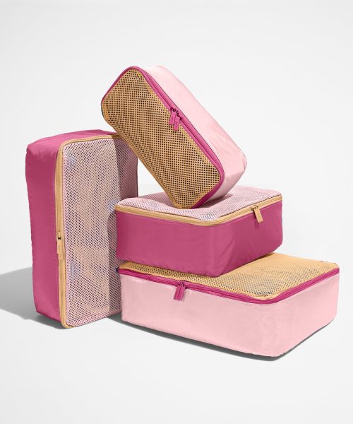 Insider Packing Cubes (Set of 4) in Pink Sand